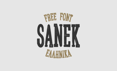Sanek free font